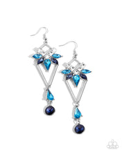 Load image into Gallery viewer, Paparazzi ♥ Shoulder-Dusting Shimmer - Blue ♥ Earrings