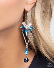 Load image into Gallery viewer, Paparazzi ♥ Shoulder-Dusting Shimmer - Blue ♥ Earrings