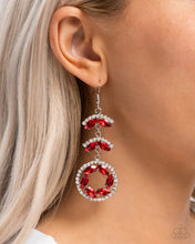 Load image into Gallery viewer, Paparazzi Earring ~ Polished Pattern - Red