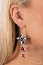 Load image into Gallery viewer, Paparazzi ♥ Tapered Tiers - Red ♥ Earrings
