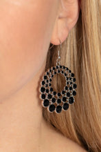 Load image into Gallery viewer, Paparazzi ♥ So Self-GLOW-rious - Black ♥ Earrings
